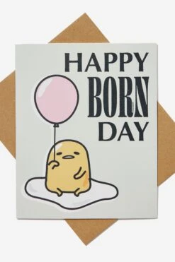 Typo Cards Gudetama Funny Birthday Card
