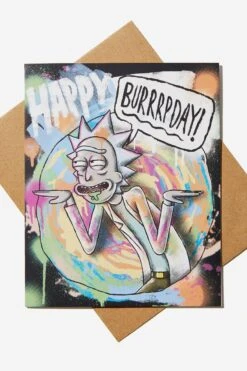 Typo Cards Rick & Morty Funny Birthday Card