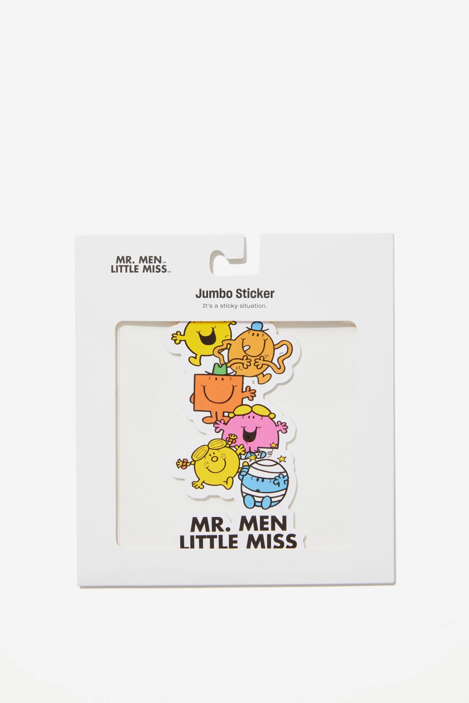 Typo Stickers & Washi Tape Mr. Men Jumbo Sticker 1 Typo Stickers & Washi Tape Mr. Men Jumbo Sticker