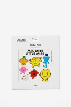 Typo Stickers & Washi Tape Mr. Men Sticker Pack