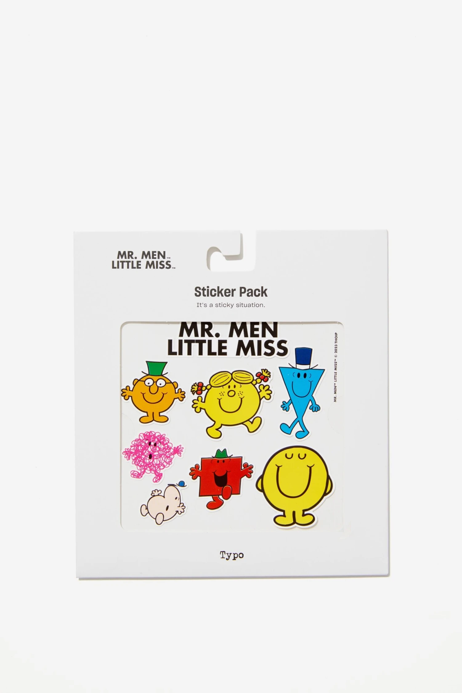 Typo Stickers & Washi Tape Mr. Men Sticker Pack 1 Typo Stickers & Washi Tape Mr. Men Sticker Pack