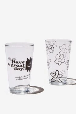 Typo Kitchen + Bar Glass Tumbler Set Of 2