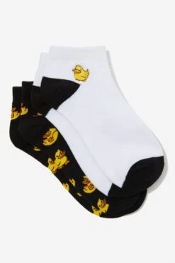 Typo Home 2 Pk Of Ankle Socks