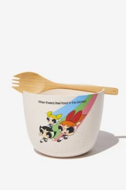 Typo Kitchen + Bar Powerpuff Girls Collab Fork It Feed Me Bowl