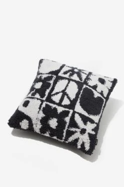 Typo Cushions Tufted Get Cushy Cushion