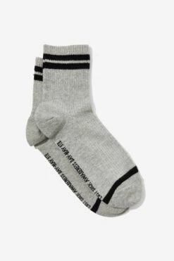 Typo Home Mens Quarter Crew Sock