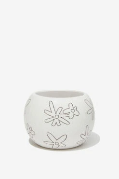 Typo Home Decor Grow With The Flow Planter