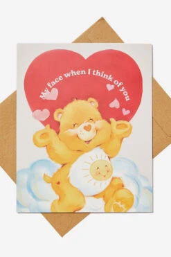 Typo Stationery Care Bears Love Card
