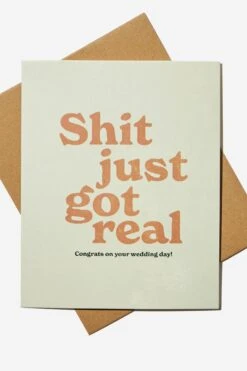 Typo Cards Wedding Card