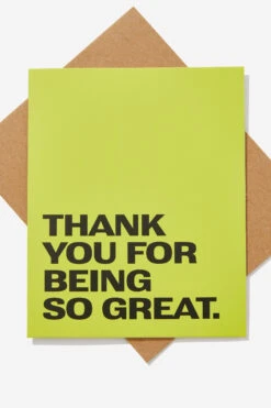Typo Cards & Gift Wrap Thank You Card